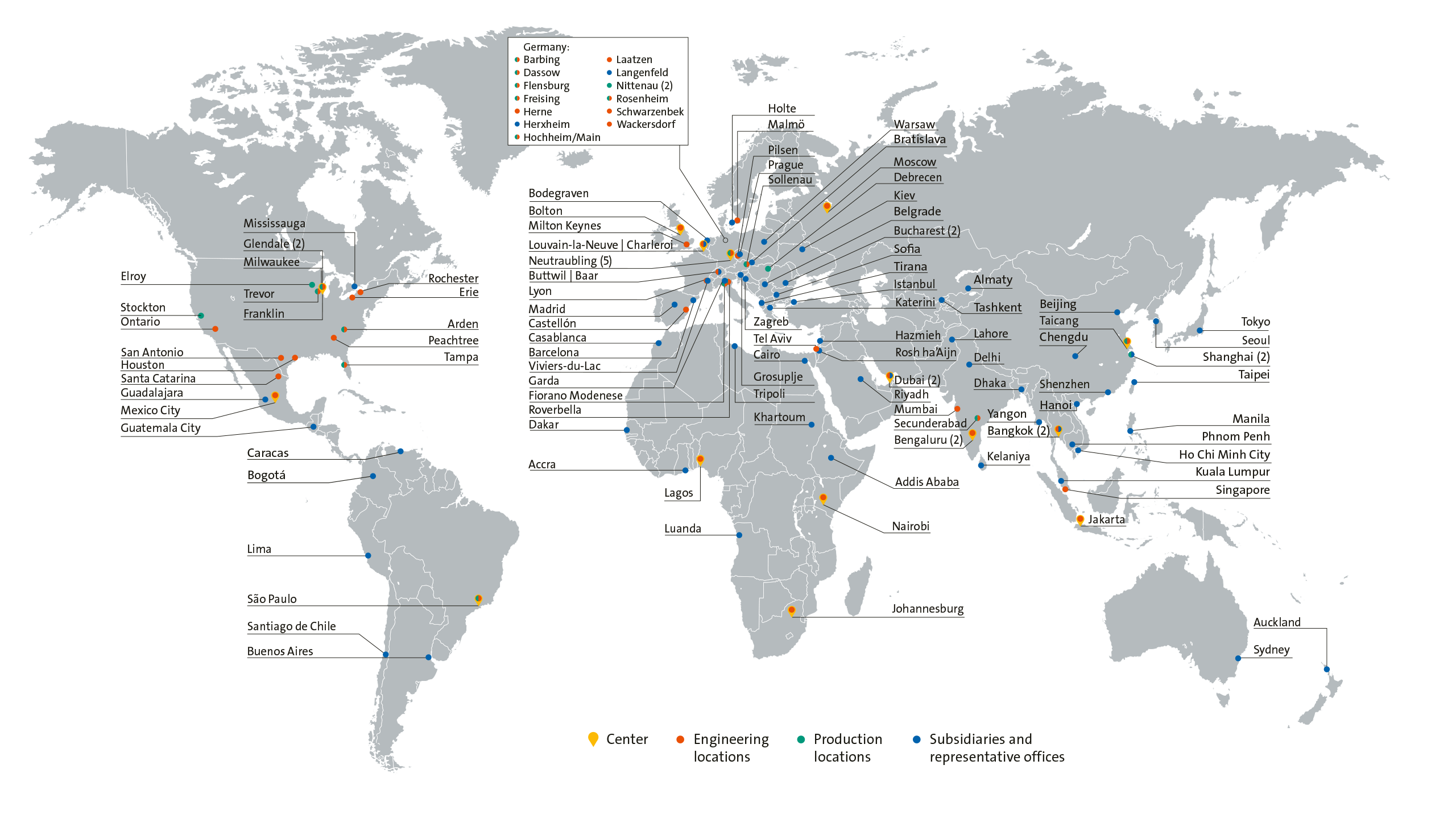 Krones’ global footprint
